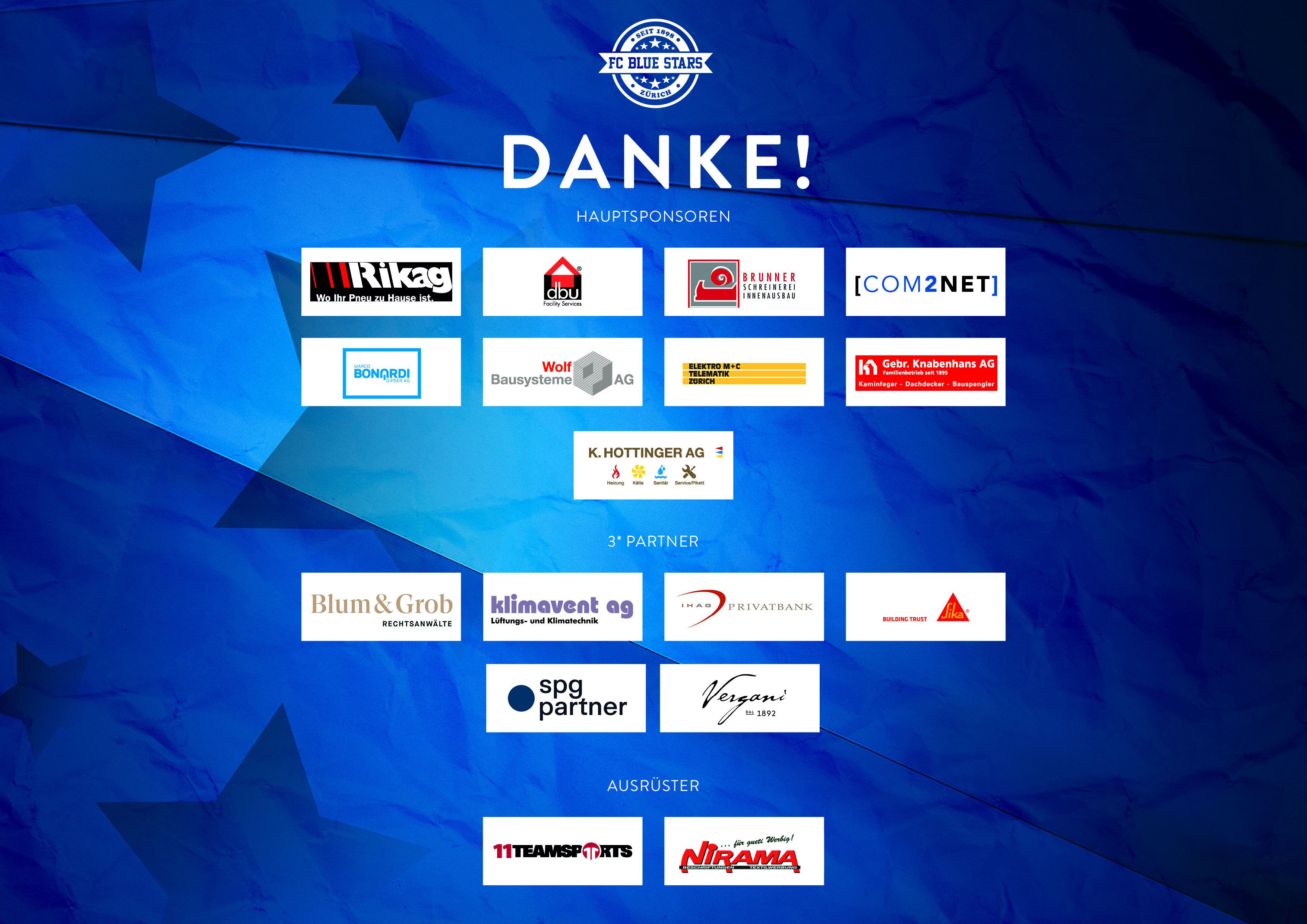 Herzlichen Dank an unsere Sponsoren für die Unterstützung in der Saison 2024/2025!